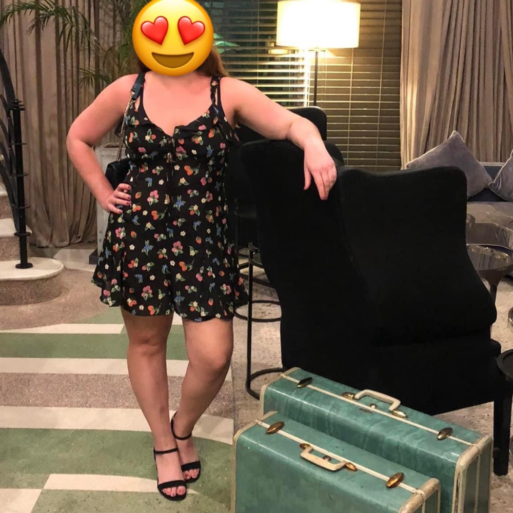Zara floral mini dress